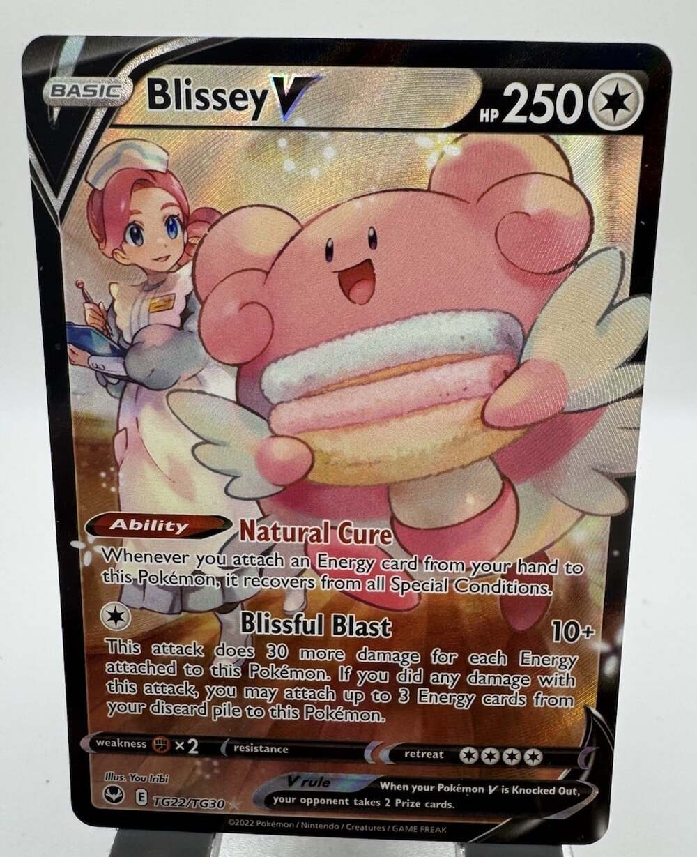 Pokémon TCG Blissey V TG22/TG30 Silver Tempest Trainer Gallery Full Art NM